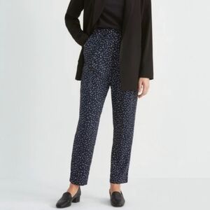 Frank And Oak Women's Navy & White Polka Dot Dress Pants In Size 8